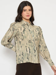 Madame Ladies Western Top H/S M4W18226 095 Grey