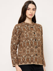Madame Ladies Western Cardigan M5W70048 004 Brown