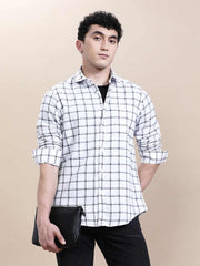 Crocodile Mens Casual Shirt F/S Crcs125-524Mt White