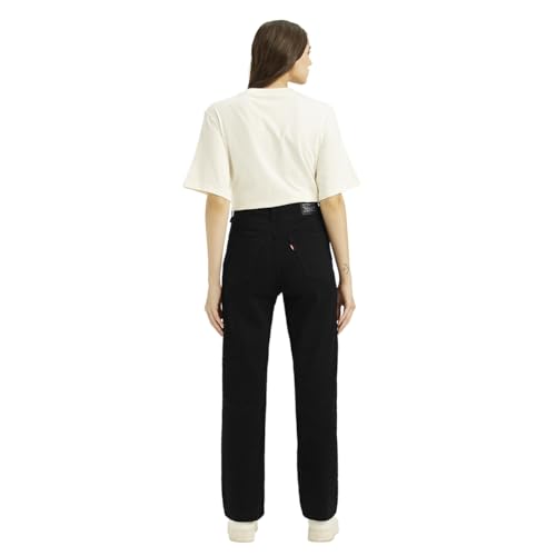 Levi's Women's Black Straight Fit High-Rise Jeans, 1009