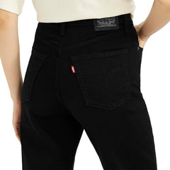 Levi's Women's Black Straight Fit High-Rise Jeans, 1009