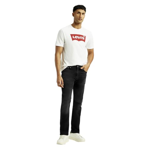 Levi's Men's 513 Slim Straight Fit Black Jeans