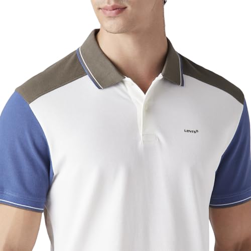 Men's Colorblock Slim Fit Polo T-Shirt