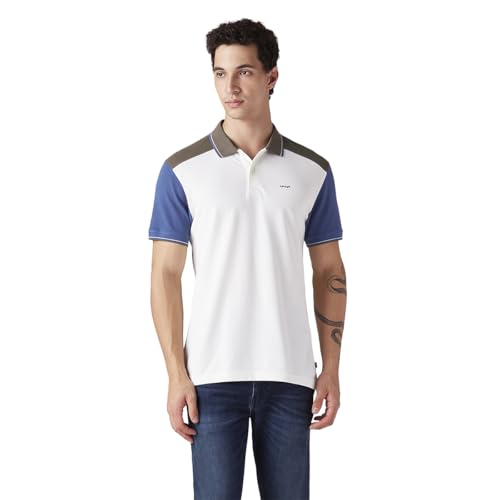 Men's Colorblock Slim Fit Polo T-Shirt