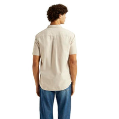 Levi's Men's Solid Beige Slim Fit Shirt