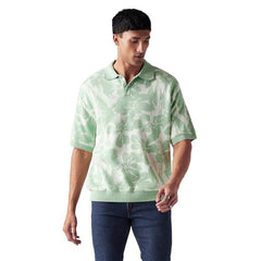 Levi's Men's Floral Regular Fit Polo T-Shirt Green
