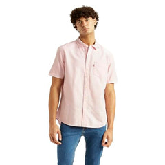 Levi's Men's Solid Light-Pink Slim Fit Shirt