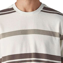 Men's Striped Regular Fit Textured T-Shirt