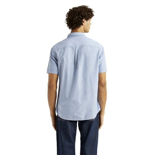 Levi's Men's Solid Light-Blue Slim Fit Shirt
