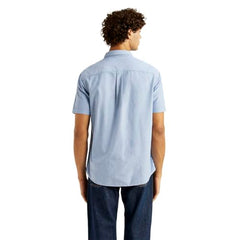 Levi's Men's Solid Light-Blue Slim Fit Shirt