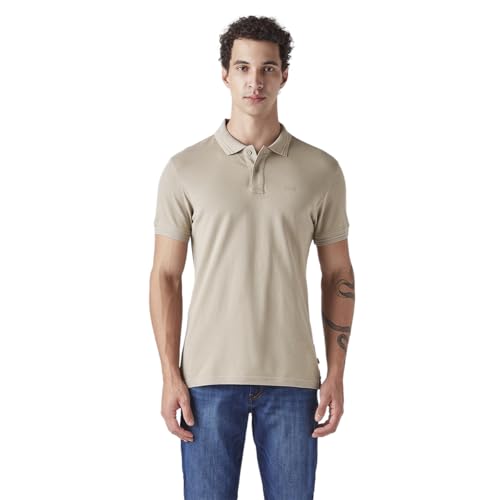 Men's Solid Slim Fit Commuter Polo T-Shirt