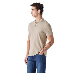 Men's Solid Slim Fit Commuter Polo T-Shirt