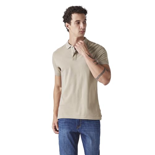 Men's Solid Slim Fit Commuter Polo T-Shirt