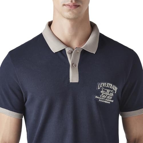 Men's Colorblock Slim Fit Pique Polo T-Shirt