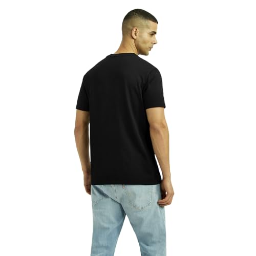 Men's Solid Black Slim Fit T-Shirt