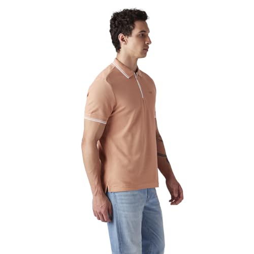 Men's Solid Slim Fit Polo T-Shirt
