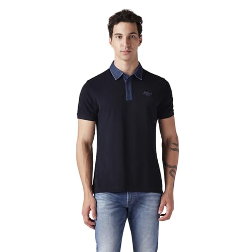 Men's Solid Slim Fit Polo T-Shirt