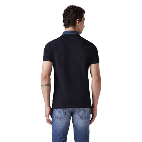 Men's Solid Slim Fit Polo T-Shirt