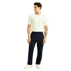 Levi's Men's Navy Relaxed Straight Fit Trousers