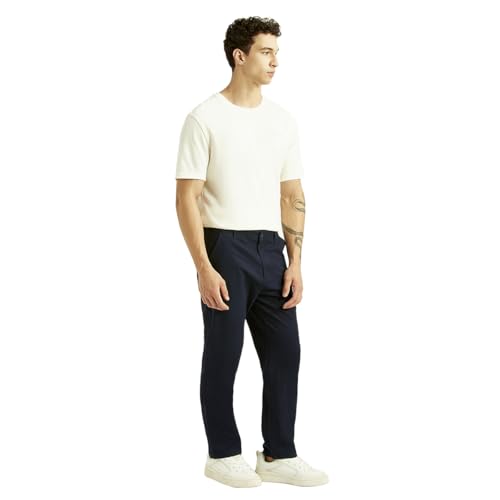 Levi's Men's Navy Relaxed Straight Fit Trousers