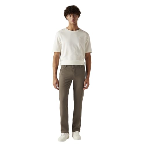 Levi's Men's 511 Taupe Slim Fit Mid Rise Chinos