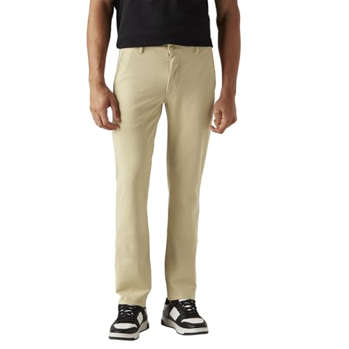 Levi's Men's 511 Beige Slim Fit Mid Rise Chinos