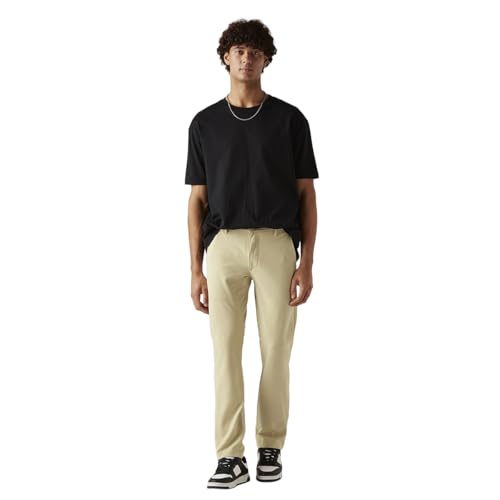 Levi's Men's 511 Beige Slim Fit Mid Rise Chinos