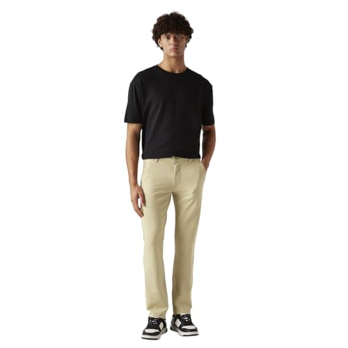 Levi's Men's 511 Beige Slim Fit Mid Rise Chinos