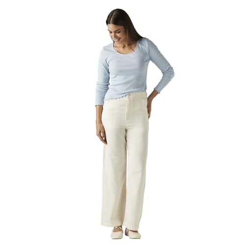 Levi's Women's Off-White Loose Fit High Rise Joggers