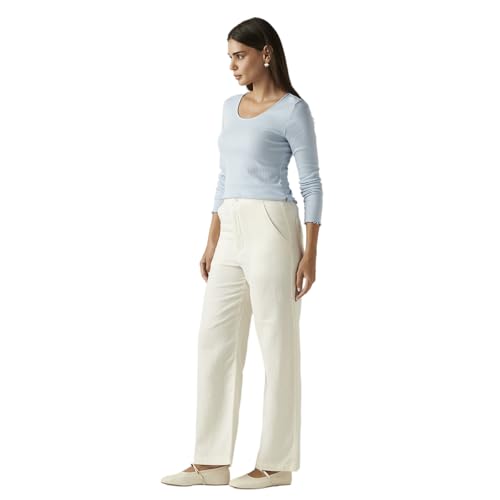 Levi's Women's Off-White Loose Fit High Rise Joggers