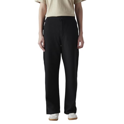 Women's Black Loose Fit High Rise Cargos