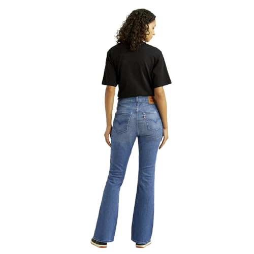 Levi's Women's Mid Rise Flared Fit Blue Jeans