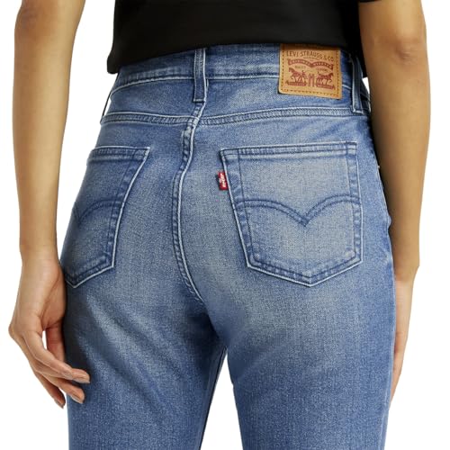 Levi's Women's Mid Rise Flared Fit Blue Jeans
