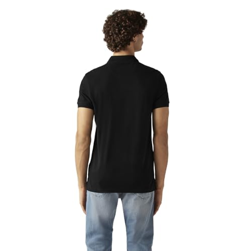 Men's Solid Slim Fit Pique/Commuter Polo T-Shirt