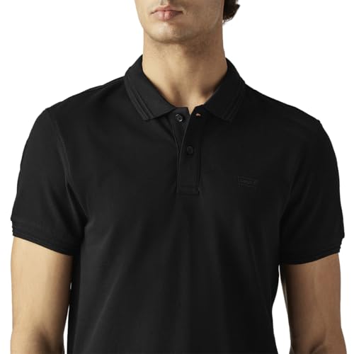 Men's Solid Slim Fit Pique/Commuter Polo T-Shirt