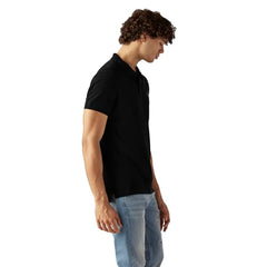 Men's Solid Slim Fit Pique/Commuter Polo T-Shirt