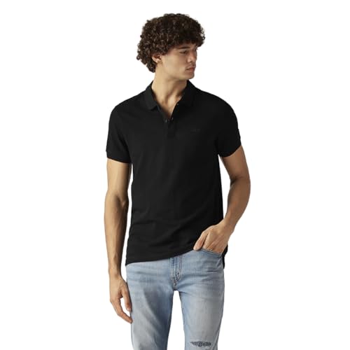 Men's Solid Slim Fit Pique/Commuter Polo T-Shirt