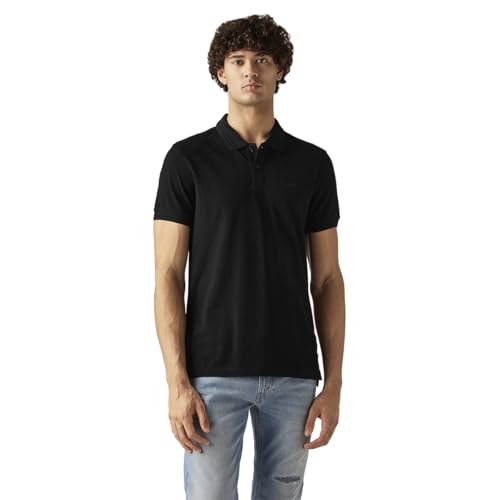 Men's Solid Slim Fit Pique/Commuter Polo T-Shirt