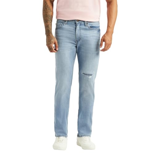 Levi's Men's 511 Light-Blue Slim Fit Mid Rise Jeans