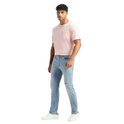Levi's Men's 511 Light-Blue Slim Fit Mid Rise Jeans