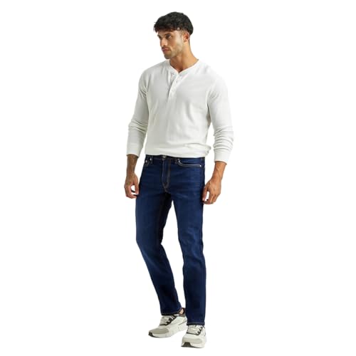 Levi's Men's 511 Dark-Blue Slim Fit Mid Rise Jeans
