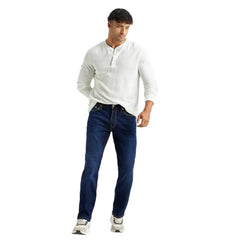 Levi's Men's 511 Dark-Blue Slim Fit Mid Rise Jeans