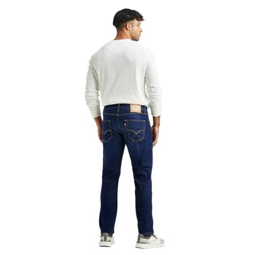 Levi's Men's 511 Dark-Blue Slim Fit Mid Rise Jeans
