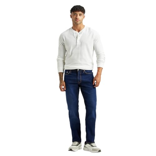 Levi's Men's 511 Dark-Blue Slim Fit Mid Rise Jeans