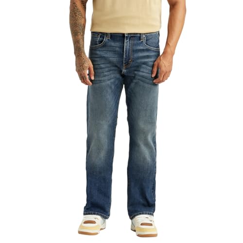 Levi's Men's 517 Blue Bootcut Mid Rise Jeans