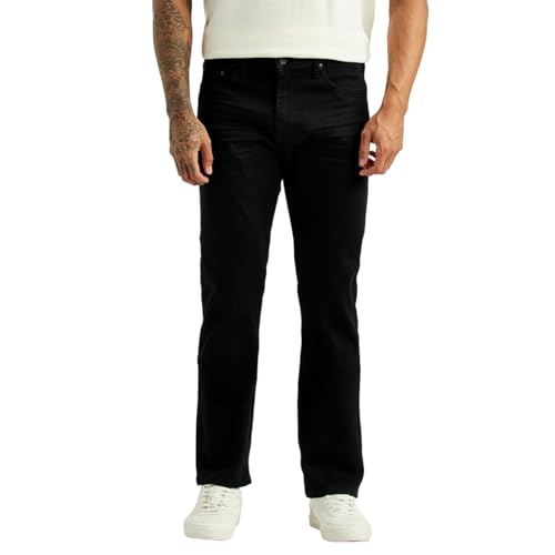 Levi's Men's 513 Black Slim Straight Fit Mid Rise Jeans