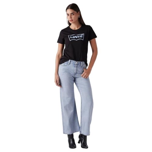 Women's Light-Blue Bootcut Mid Rise Jeans