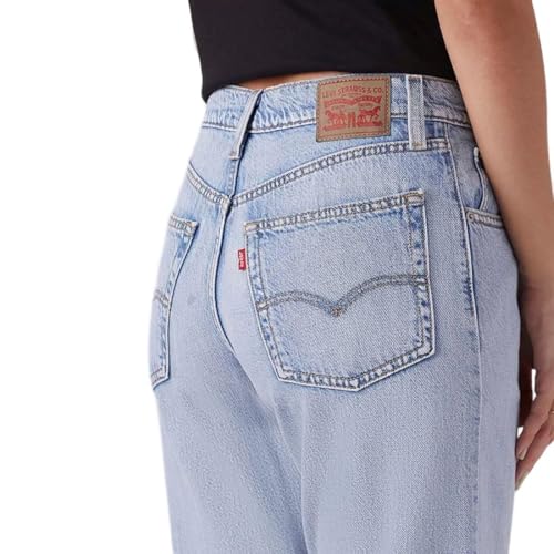 Women's Light-Blue Bootcut Mid Rise Jeans