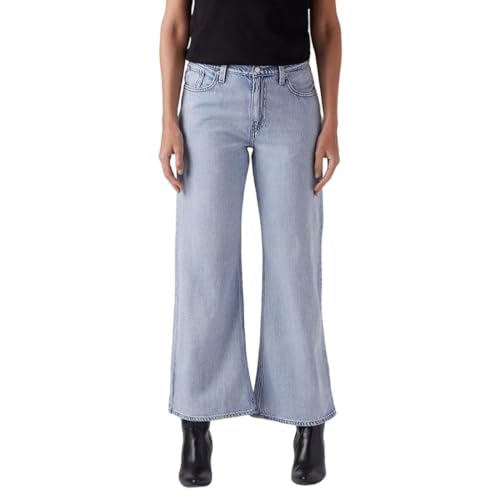 Women's Light-Blue Bootcut Mid Rise Jeans