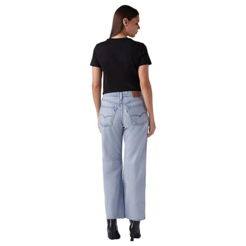 Women's Light-Blue Bootcut Mid Rise Jeans